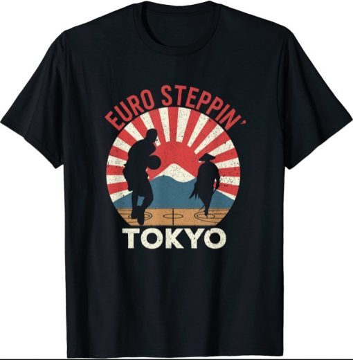 Euro Steppin' Tokyo Basketball Mt Fuji Samurai Duel Unisex T-Shirt