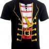 Official Pirate Costume Jumbo Print Novelty Funny Caribbean Cruise Shirt Shirts