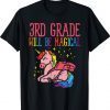 3rd Grade Third Magical Unicorn First Day Of School Girl Gift T-Shirt