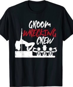 Grooms Crew Wedding Bucks Groom Groomsmen Bachelor Party Gift T-Shirt