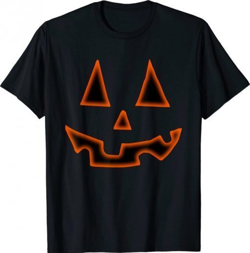 Pumpkin Halloween Shirts for Men Women Jack O Lantern Face Official T-Shirt