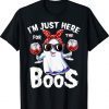 I'm Just Here For The Boos Funny Halloween Ghost Cute Women Gift T-Shirt