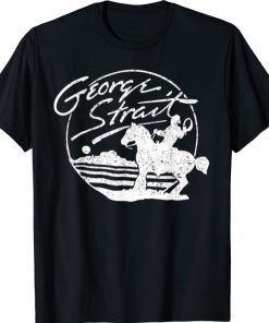 Funny Damn Strait Love Music Vintage George Arts Strait T-Shirt