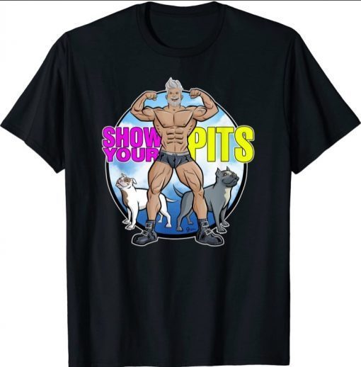 Official Show Your Pits Pitbull Awareness Funny Pitbull T-Shirt