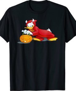 Official Disney Halloween Donald Duck Devil T-Shirt