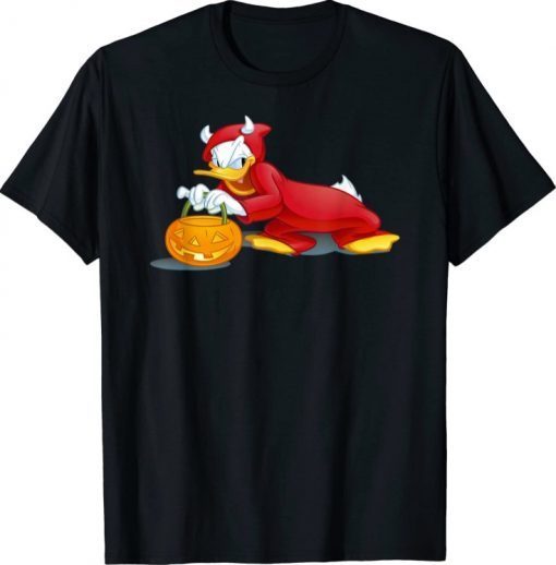 Official Disney Halloween Donald Duck Devil T-Shirt