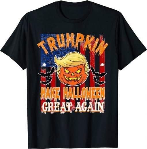 Funny Trumpkin Funny trump 2021 Make Halloween Great Again T-Shirt