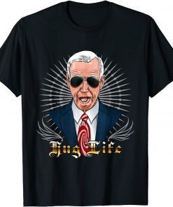 Classic Joe Biden Hug Life Aviator Sunglasses T-Shirt