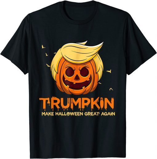 Halloween 2021 Funny Donald Trump Costume Pumpkin Funny T-Shirt