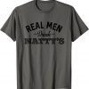 Official Real Men Drink Natty's Funny Beer Party Supplies T-Shirt