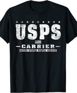 Official USPS Carrier Distressed Vintage Design T-Shirt