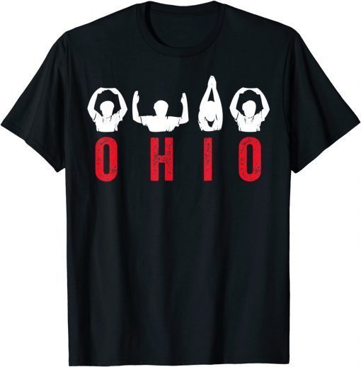 State of Ohio Cute Proud To Be Ohioan Home Letters Root T-Shirt