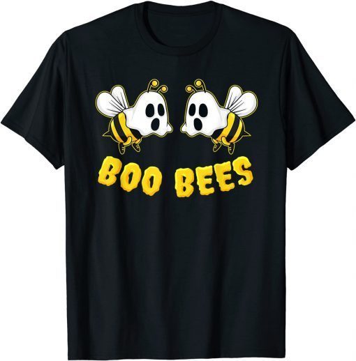 Halloween Boo Bees Ghost Matching Couples Family Funny T-Shirt