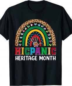 National Hispanic Heritage Month Rainbow All Countries Flags T-Shirt