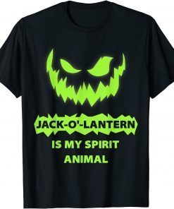 Halloween Scary Jack O Lantern Pumpkin Face T-Shirt