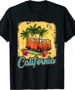 T-Shirt California Surfing Vintage Shirt Cool Van Life