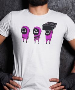 Funny Squid Game Shirt Pink Guards