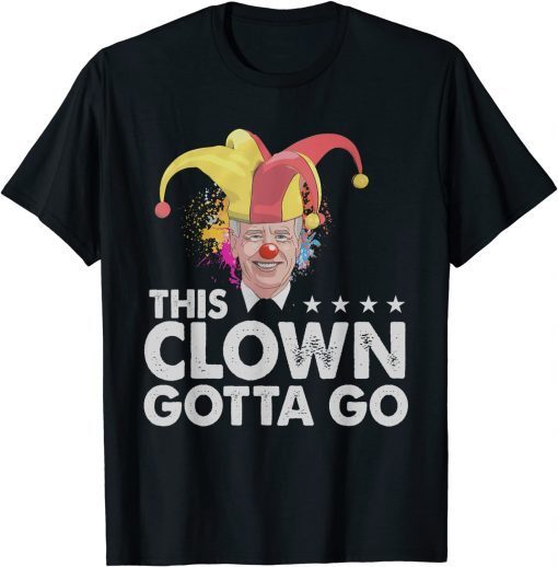 Official Joe Biden Funny American Clown Halloween Costume T-Shirt