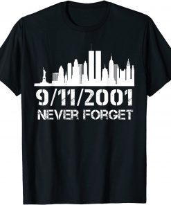 Never Forget 9/11 20th Anniversary Patriot Memorial Day T-Shirt