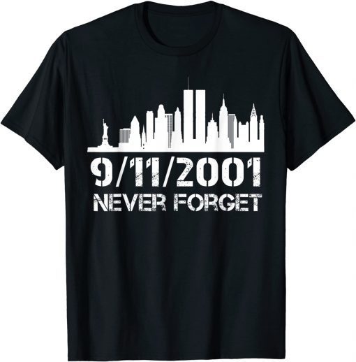 Never Forget 9/11 20th Anniversary Patriot Memorial Day T-Shirt