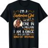 2021 I'm A September Girl Black Women Virgo Libra Birthday T-Shirt