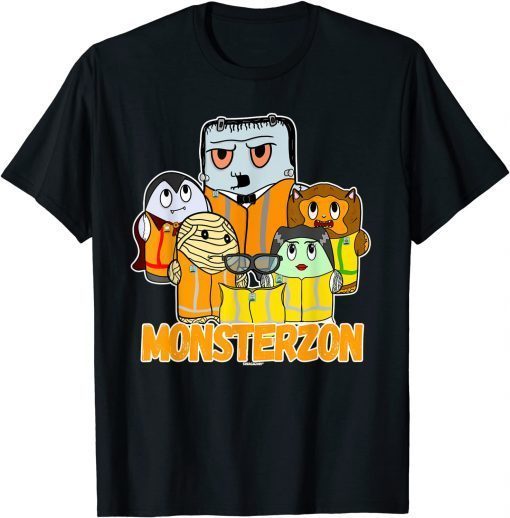 Swagazon Monsters Mummy Frankenstein Dracula Monsterzon Unisex T-Shirt