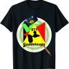 Guadeloupe Triangle Vert Jaune Rouge T-Shirt