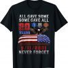 911 Never Forget 20th Anniversary Firefighters Outfits T-Shirt