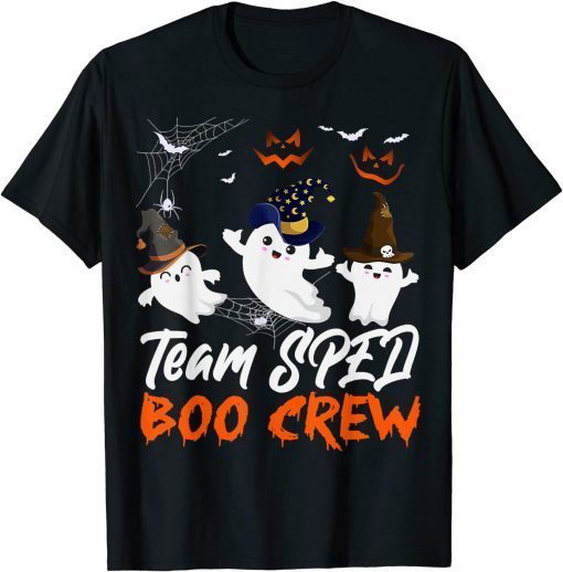 Team SPED Boo Crew Halloween Ghost SPED Special Ed Teacher T-Shirt
