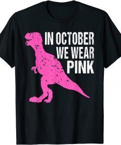 In October We Wear Pink Breast Cancer Awareness Kids Boys T-Shirt