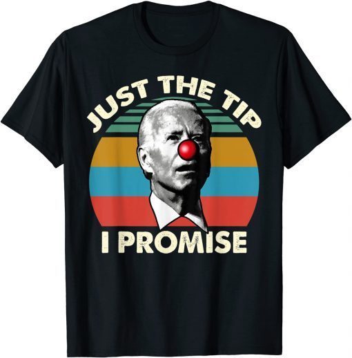 Funny Biden Horror Halloween Just The Tip I Promise T-Shirt
