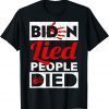 Classic Biden Lied People Died Impeach Biden - Biden Handprint T-Shirt