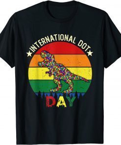 Official Dot T Rex Dinosaur T-Shirt - International Dot Day Gifts T-Shirt