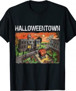 Classic Halloween Town in University Pumpkin And Ghost T-Shirt