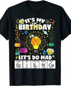 Funny I'm 11 Let's Do Mad Science Birthday Theme For Age 11 T-Shirt