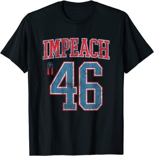 Official Impeach Biden Anti Joe Biden Conservative Republican 46 T-Shirt