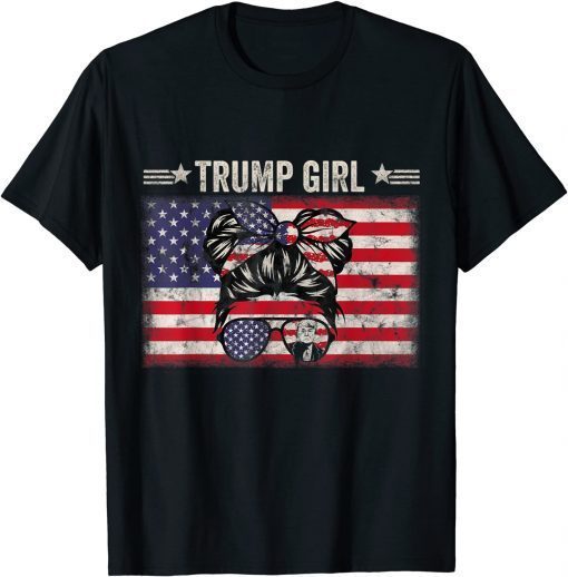 Yes I'm A Trump Girl Get Over It - Trump 2024 Election Gift Tee Shirt