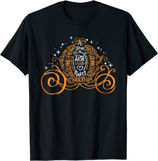 Disney Cinderella Halloween Pumpkin Coach Graphic T-Shirt