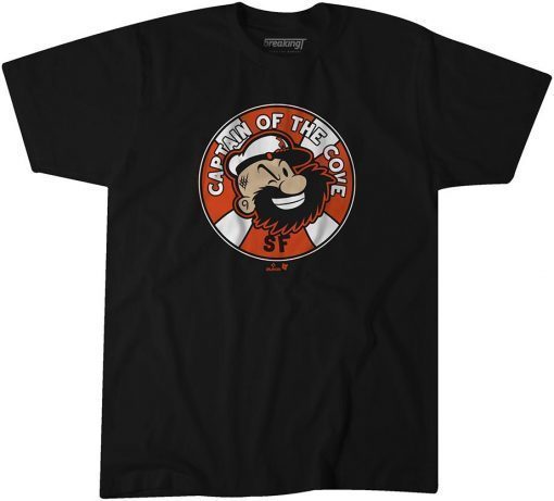 CLASSIC BRANDON BELT ,CAPTAIN OF THE COVE SHIRT TEE SHIRT