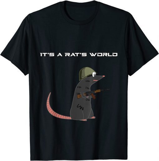 T-Shirt It's A Rat's World - Funny Escape From Tarkov Shirt - Breaktshirt
