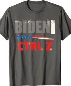 CTRL Z Biden Funny Keyboard Shortcut to Undo President Biden T-Shirt