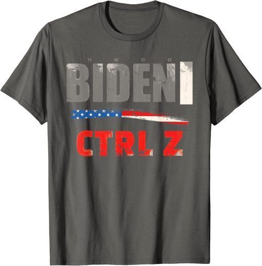 CTRL Z Biden Funny Keyboard Shortcut to Undo President Biden T-Shirt