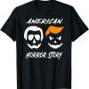 Biden Trump Funny Presidents Horror American pumpkin Story T-Shirt