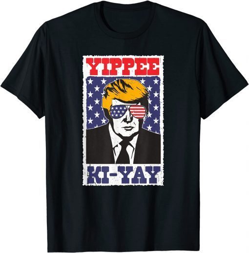 Funny Retro Yippee Ki-Yay Funny Trump T-Shirt