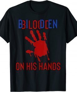 Biden Blood On His Hands Vintage Biden Handprint Unisex T-Shirt