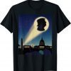 Funny Sky Signal Over Washington Calling Trump - Anti Biden T-Shirt