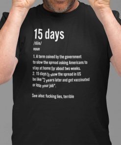 15 Days To Slow The Spread Gift Shirt Tee Shirt