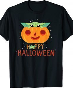 Star Wars The Mandalorian Grogu Happy Halloween T-Shirt