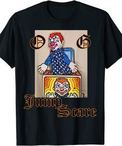 Classic OG Jump Scare Scary Halloween Vintage Toy Clown Tee T-Shirt