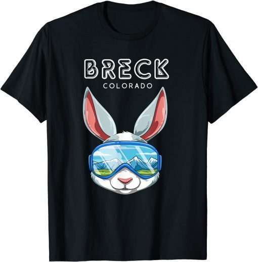 2021 Breck Colorado USA Ski and Snowboard Rabbit T-Shirt